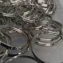 KINGFOREST 200-Pack Split Key Rings (1 Inch/25mm) - Silver Nickel Metal Keychain Rings for Keys, DIY Crafts, Bags & Accessories - Durable Bulk Keyring Hardware with Smooth Edges, Pack Of 2
