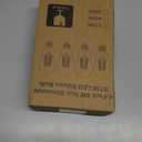 WIHTU LED Filament Light Bulbs, Bright Vintage 6W LED Edison Bulbs, St58 2700K Warm Light Bulbs with CRI 85+, E26 Standard Base, 900LUM, Non-Dimmable, Clear Glass, Pack of 4