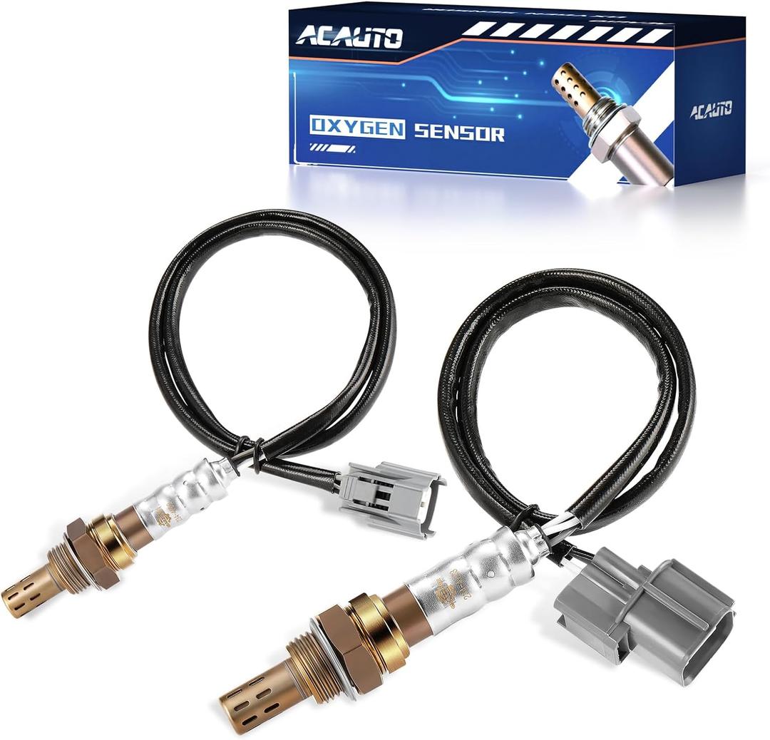 2Pcs Oxygen O2 Sensor Upstream Downstream Compatible with Honda Civic 2001-2005 1.7L Front & Rear O2 Sensor Replaces 234-4092 234-4123 D17A7