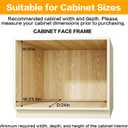 2-Tier Kitchen Cabinet Pull Out Shelf and Drawer Organizer Slide Out Pantry Storaqe Basket in Multiple Sizes (20" Wx 21" D,)