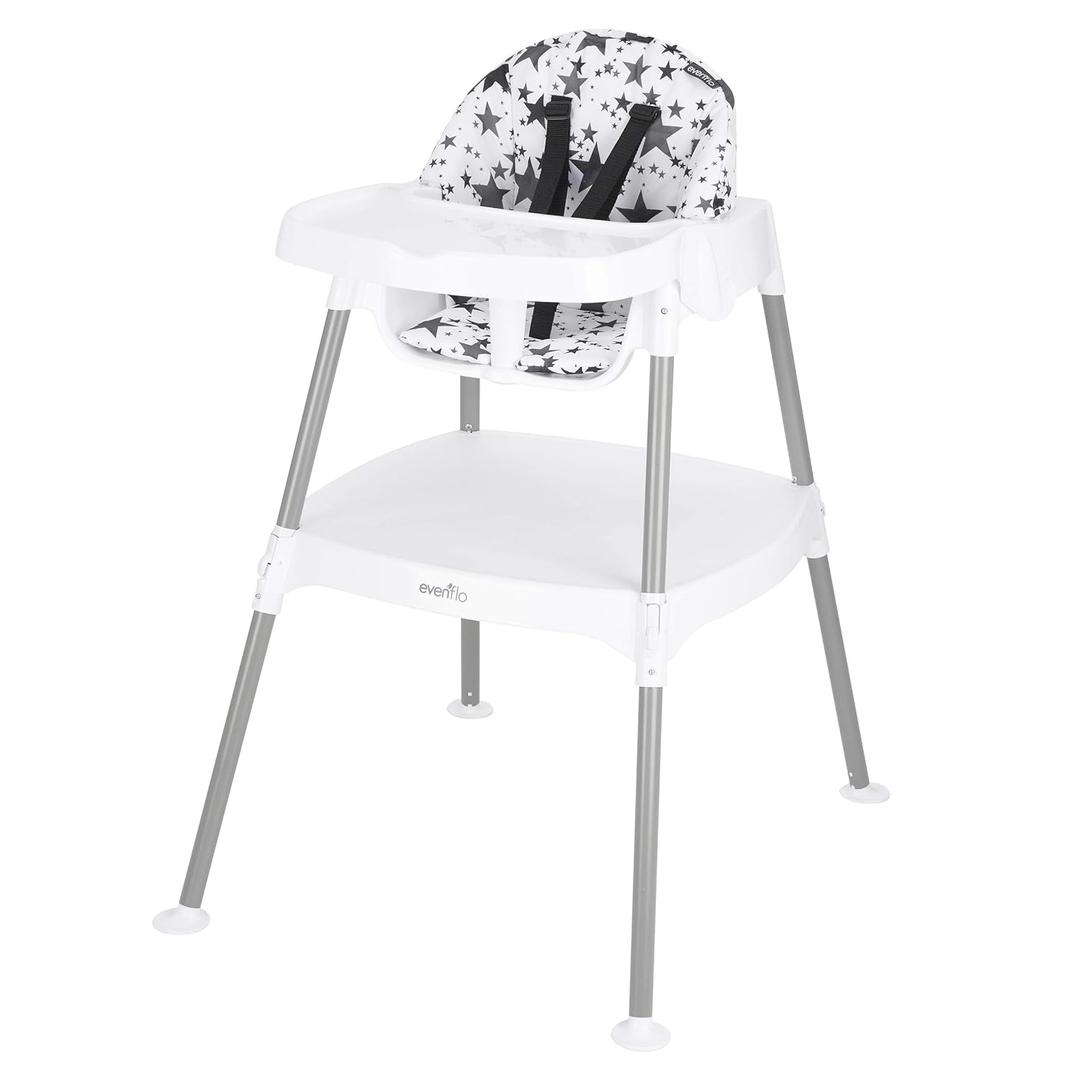 Evenflo 4-in-1 Eat & Grow Convertible High Chair,Polyester (Pop Star Gray) Evenflo 4-in-1 Eat & Grow Convertible High Chair,Polyester (Pop Star Gray)
