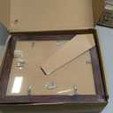 8x10 Picture Frame Set of 4, Brown Rustic Vintage 8 x 10 Photo Frame with Real Glass, 8 by 10 Picture Frames for Wall Mount and Tabletop Display, Without Mat (8"x10", Brown)