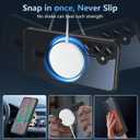 Fin2feel for Samsung Galaxy S24 FE Case, Compatible with MagSafe, Magnetic Military Shockproof Translucent Matte Back Phone Cover for Samsung Galaxy S24 FE (Black)