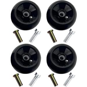 4Pcs Deck Gage Wheel Kit Replace John Deere AM125172, Rear Gauge Wheel for 48" 54" 60" 72" Decks Lawn Mowers
