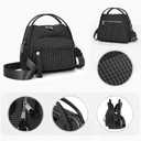 Women's Elegant Solid Color Shoulder Bag Fashionable Zipper Crossbody Bags Soft Top Handle Handbag Purse