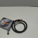 Quick Air Release Extention Replacement Hose for Tire Inflators | Portable Air Compressor | Tire Valve Air Chuck Lock | Air Tire Inflator Pump Hose | Presta Valve + Ball Needle (30''/76.2cm)