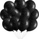 40Pcs Galaxy Balloons for Boys Galaxy Birthday Party Decorations Outer Space Themed Party Supplies Black Star Latex Balloon Garland Black and White Balloons for Kids