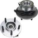 Autoround 515029 4x4 4WD Front Wheel Bearing and Hub Assembly Compatible with Ford F150 2000-2003, F-150 Heritage 2004, 5 Lugs w/ABS, Set of 2