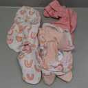SwaddleMe by Ingenuity Monogram Collection Baby Swaddle, 100% Cotton, Improves Sleep & Calms Startle Reflex, 0-3 Months, Pocket Fold Design for Easy Changes, 1.0 TOG, 3-Pack - Rainbow