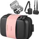 TAAOKA Digital Camera Case, Protective & Lightweight Camera Case with 3 Carrying Ways, Waterproof & Shockproof Small Camera Bag for Power Shot/Sony DSCW800/DSCW830 - Black