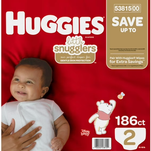 Huggies Little Snugglers Diapers Size 2 - 186 ct. ( 12 - 18 lbs.)