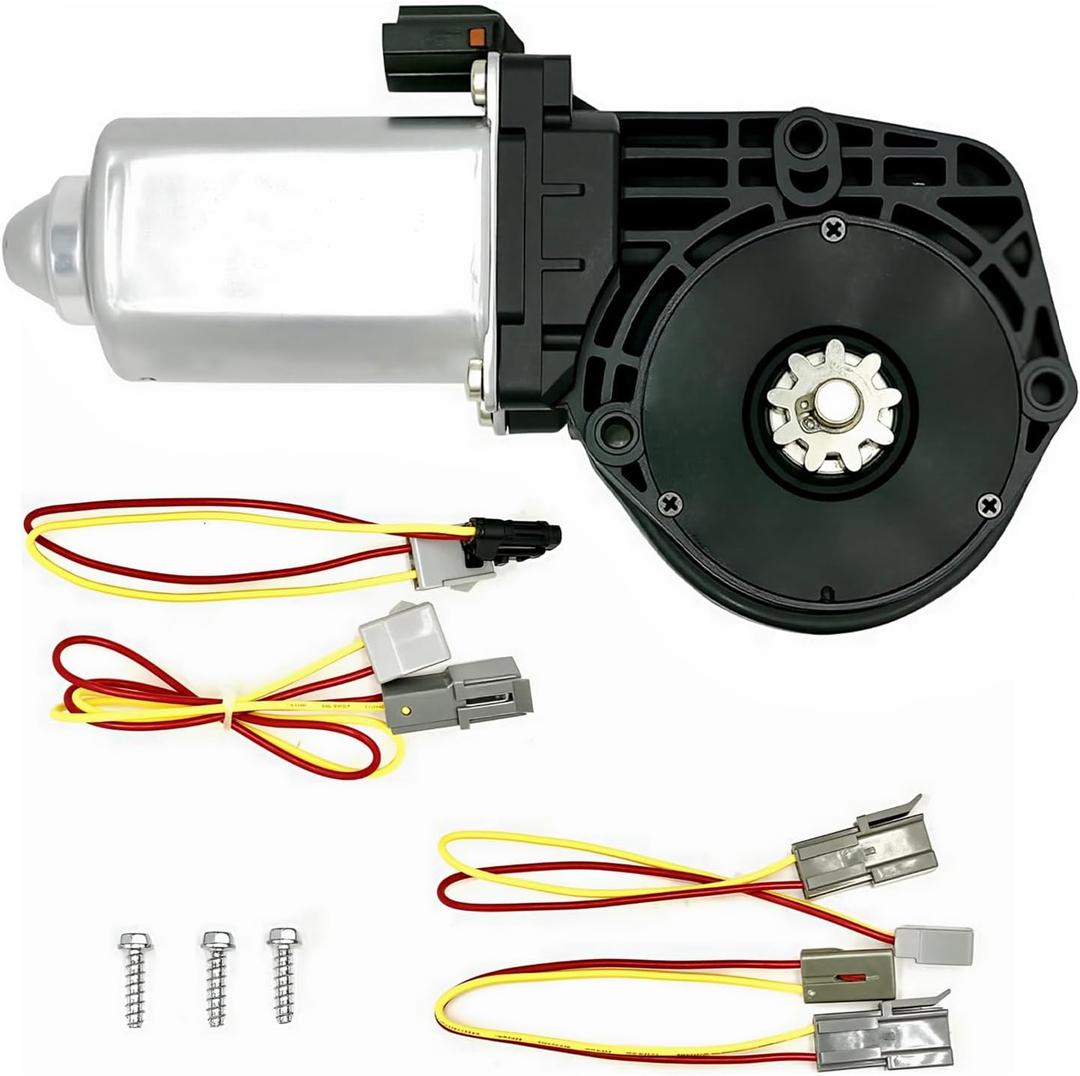 Power Window Lift Motor Replacement Compatible with Ford Bronco Country Squire Custom E-150 E-250 E-350 Econoline with Accessories for Front Right Replace Part # 742-251