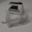 5-Speed Electric Hand Mixer, 800W Handheld Mixer with Turbo for Baking & Cooking, Kitchen Food Mixer with Storage Case & 5 Stainless Steel Attachments (2 Beaters, 2 Dough Hooks, 2 Whisks)-White