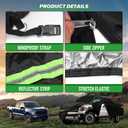 All Weather Protection Car Cover, Compatible with 2001-2023 Ford F150 F250 F350 Raptor, 210T 6-Layer Professional Outdoor Full Car Cover with Combination Lock and Large Storage Bag