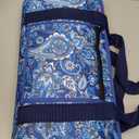 Mahjong Set Mahjong Game Set American Mahjong Set 166 Tiles 4 All-in-One Color Rack/Pushers Blue Paisley Soft Neoprene Bag Mahjongg Ma Jong Set, 18.89 inches x 9.44 inches x 3.5 inches