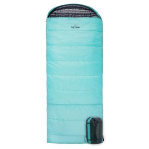 TETON Sports Celsius Regular Sleeping Bag; Great for Family Camping, Teal Poly Liner, Left zip