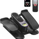 Under Desk Elliptical Machine for Senior Mini Elliptical Leg Exerciser with Remote Quiet Portable Electric Seated Foot Pedal Exerciser for Home Office (Small)