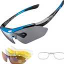 ROCKBROS Polarized Sunglasses Men Women Cycling/Pickleball/MTB Glasses UV Protection, Suitable for Myopia Glasses