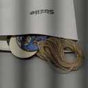 Suzile 36 Pcs Christmas Wooden Ornaments Navy Blue Christmas Tree Decoration Retro Round Nativity Scene Snowman Ornaments Vintage Xmas Hanging Decoration for Farmhouse Home Wreaths Winter Party