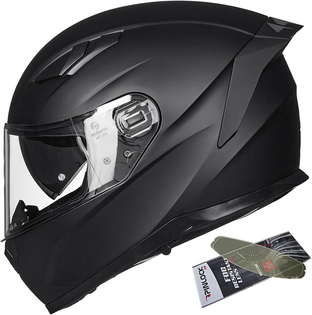 ILM Motorcycle Helmets Full Face with Anti-Fog Pinlock for Cascos para Motos Snowmobile Mens Women Heated Shield Compatible DOT Model 129 (Large, Matte Black) ILM Motorcycle Helmets Full Face with Anti-Fog Pinlock for Cascos para Motos Snowmobile Mens Women Heated Shield Compatible DOT Model 129 (Large, Matte Black)