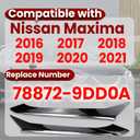 Windshield Rear Pillar Molding Trim Set Compatible with Nissan Maxima 2016 2017 2018 2019 2020 2021 78873-9DJ1A 78872-9DJ1A
