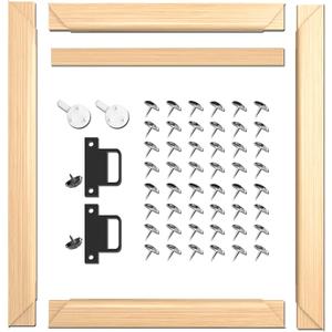 DIY Canvas Stretcher Bars Canvas Frame - Easy to Assemble, Gallery Wrap Oil Frame Kits Canvas Wood Stretcher Bars- for Oil Paintings, Prints, Paint by Numbers & Posters (24X36)
