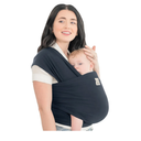 KeaBabies Baby Wrap Carrier - All in 1 Original Baby Carrier Newborn to Toddler Sling, Easy to Wear, Hands Free Bonding, Lightweight, Breathable Infant Wraps (Midnight)