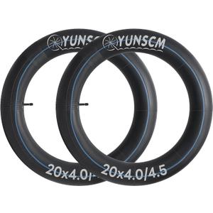 2-PCS 20 X 4.0 Heavy Duty E-Bike Tire Tubes 20x4.0/4.5 AV32mm Schrader Valve (102/114-406) Inner Tubes Compatible with 20 x 4 20x4 1/4 20x4.25 20x4.50 Electric Bike Bicycle Tubes