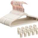 Tonswachic Baby Velvet Hangers 10 Pack - 11 Inch Premium  Beige