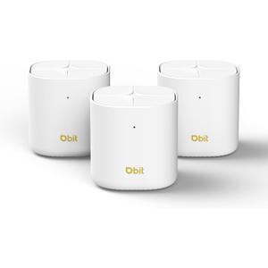 DBIT AX1800 WiFi 6 Whole Home Mesh Wi-Fi System, Dual-Band Coverage up to 6,500 sq. ft. and 150 Devices, Replaces Wireless Router and Extender (D-MAX5, 3-Pack, 6 Gigabit Ethernet Ports in Total)