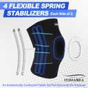 IYDoaMea 1pc Plus Size Knee Brace Men and Women with Side Stabilizers & Patella Gel Pads for Maximum Knee Pain Relief and Fast Recovery for Meniscus Tear, ACL, Arthritis (2XL(23-25"))