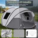 Instant Pop Up Camping Tent, 4-6 Person Tents,Automatic Set Up Tent in 3 Seconds,Waterproof Sunshade Family Tent,Portable Lightweight Dome Tent for Outdoor Camping,Hiking,Travel & Beach, Large