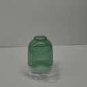 Green Glass Vase, 10 Inch Large Glass Vase for Flowers, Tall Glass Vases for Home Decor, Modern Floor Vases for Living Room, Bathroom, Kitchen, Mantle, Shelf, Wedding, Office, Entryway