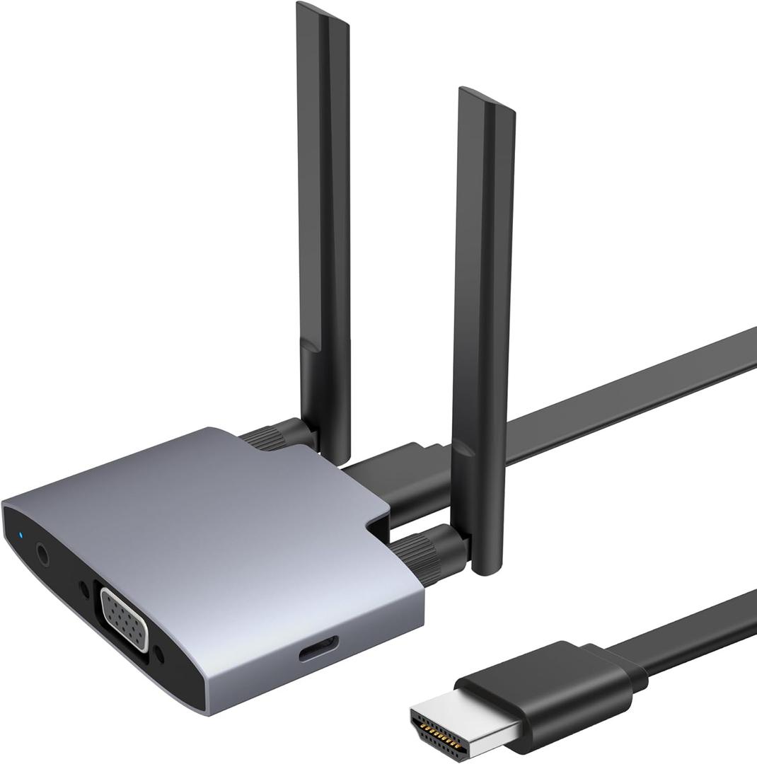 Wireless Display Adaptor - 1080p Wireless HDMI Display Dongle Adapter, Plug and Play, for Laptop, PC, Smartphone to HDTV Projector Monitor