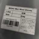 MIG4U Mens Warm Winter Wool Gloves Knit, Thermal Insulated Fleece Lined Glove with Leather Palm (Gray)