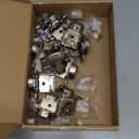 Chibery 10 Pack 1-1/4" 4D Overlay Soft Close Concealed Hinges for Face Frame Door, Control Closing Speed, Smooth Slow Self Close Hinges, Satin Nickel, 105 Open Angle Stainless Steel Cabinet Hinges