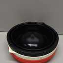 3 PCS Foldable Silicone Liners for Kitchenaid TiltHead 5 QT Mixer  DishwasherSafe FoodGrade Silicone Bowl Insert  Simple to Use Mixer Accessories for Effortless Baking Prep (Black+OffWhite+Red)