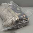 GarveeHome 5x7 Floral Washable Area Rug: Large Living Room Area Rug with Non-Slip Backing Washable Ultra Soft Bedroom Floral Carpet Indoor Stain Resistant Carpet for Dining Room 5 * 7 ft Black