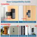 Anti-Theft Doorbell Mount Compatible with Ring/Other Battery Doorbell/Pro/Plus(2nd Gen), No-Drill Mounting Bracket Wedge Accessories for Houses, Fits Inward Swing Door No Damage to Door Wall