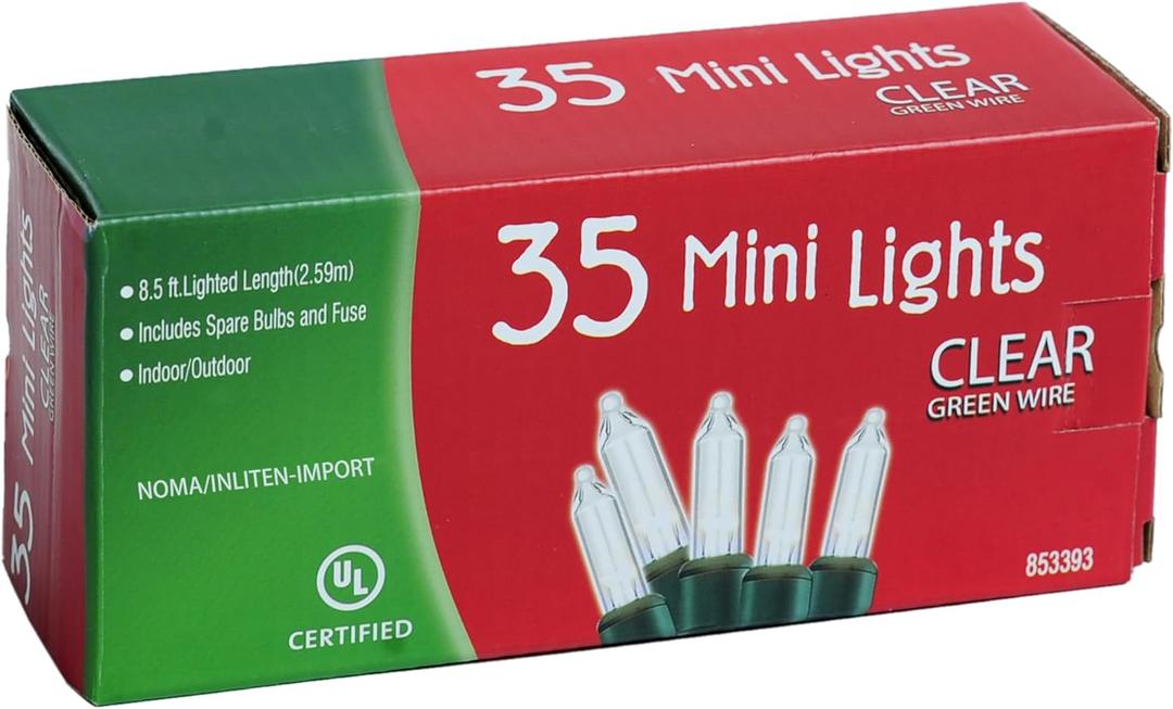 35-Count Clear Christmas Light Set