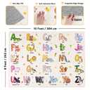 Bolacrom Kids Rugs for Playroom Educational Rug for Learn The ABC Alphabet, Soft Machine Washable Non-Slip Cute Carpet for Classroom Toddler Nursery Kids Room Decor Mat