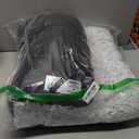 POCBLUE Deluxe Washable Dog Bed for Medium/Large Dogs Dog Crate Mat 29 Inch Comfy Fluffy Kennel Pad Anti-Slip for Dogs Up to 40 lbs, 29"x19", Grey