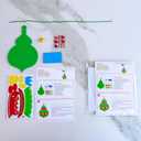 Winlyn 24 Sets 12 Designs Christmas Craft Kits Winter Crafts DIY Holiday Bauble Ornaments Tree Decorations Sets Festive Foam Stickers Arts and Crafts for Kids Party Favors Home Classroom Activities