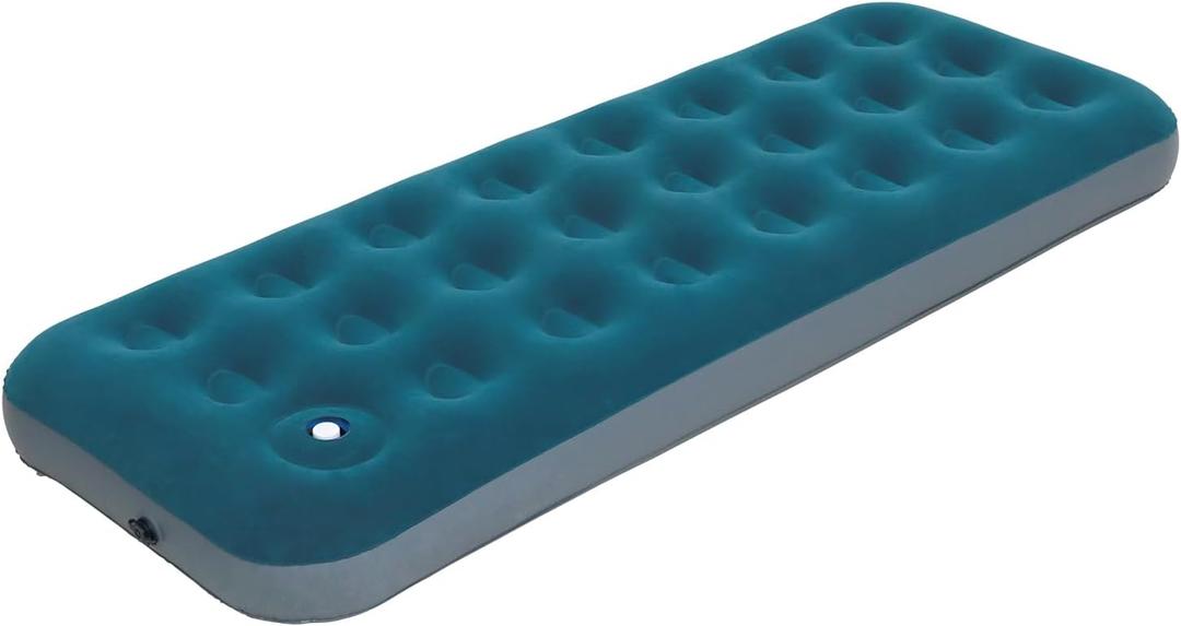 Single Size Camping Air Mattress with Built in Foot Pump, Inflatable Bed Blow Up Mattress Sleeping Pad