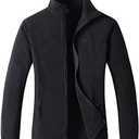 GIMECEN Women's Lightweight Full Zip Soft Polar Fleece Jacket Outdoor Recreation Coat With Zipper Pockets, Small