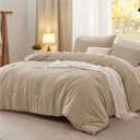 Bedsure Full Comforter Set, Khaki Soft Prewashed Bedding for All Seasons,  GentleSoft™ Bed Set, 1 Lightweight Comforter (82"x86")