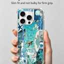 Summer Turtles Phone Case Compatible with iPhone 16 Pro, Ocean Fish Aesthetic Phone Case for iPhone 16 Pro, Trendy TPU Phone Case Cover