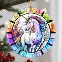Christmas Ornaments, Unicorn Ornament, Christmas Tree Ornaments, Xmas Decorations, Holiday Decorations, Gifts for Unicorn Lovers, Holiday Party Gifts, and Xmas Gift Ideas