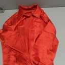 Zeagoo Womens Tops Long Sleeve Satin Silk Button Down Shirts Casual Business Dressy Blouses Fall Clothes (Small, Red)