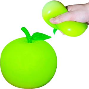Squishy Stress Relief Squeeze Ball (Pack of 1) - Stretch and Pull, Dough Ball Fidget Toys for Adults and Kids, Soft Apple Squishy Toys, Squish Ball, Ideal for ADHD, Autism, Teens Anxiety